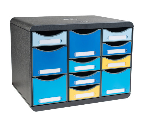 Moule de classement Storebox Multi 11 tiroirs Bee Blue