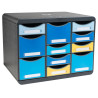 Moule de classement Storebox Multi 11 tiroirs Bee Blue