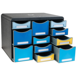 Moule de classement Storebox Multi 11 tiroirs Bee Blue