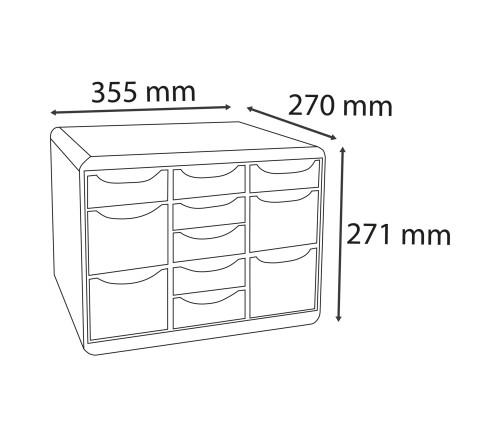 Moule de classement Storebox Multi 11 tiroirs Office