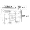Moule de classement Storebox Multi 11 tiroirs Office