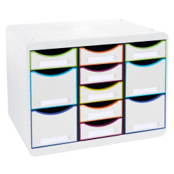 Moule de classement Storebox Multi 11 tiroirs Black Office