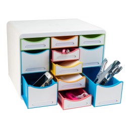 Moule de classement Storebox Multi 11 tiroirs Black Office