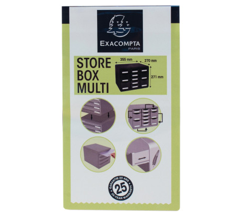 Moule de classement Storebox Multi 11 tiroirs Black Office