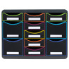 Moule de classement Storebox Multi 11 tiroirs Black Office