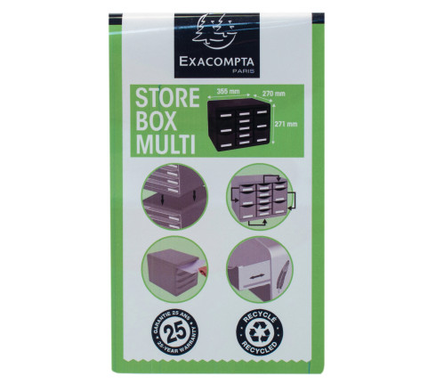 Moule de classement Storebox Multi 11 tiroirs Black Office