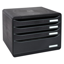 Module de classement Big Box Plus horizon 4 tiroirs Ecoblack