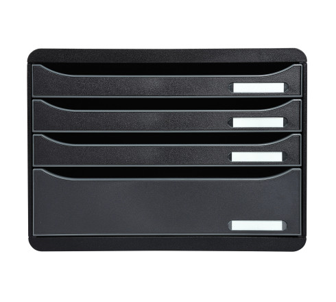 Module de classement Big Box Plus horizon 4 tiroirs Ecoblack