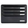 Module de classement Big Box Plus horizon 4 tiroirs Ecoblack