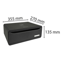 Module de classement Toolbox 1 tiroir Ecoblack