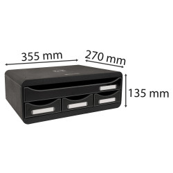 Module de classement Toolbox 4 tiroirs Glossy