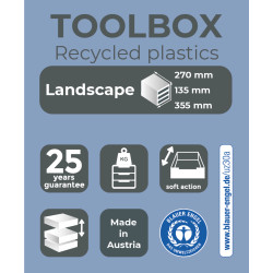 Module de classement Toolbox 4 tiroirs Glossy