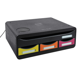 Module de classement Toolbox QI chargeur de batterie - 4 tiroirs Iderama