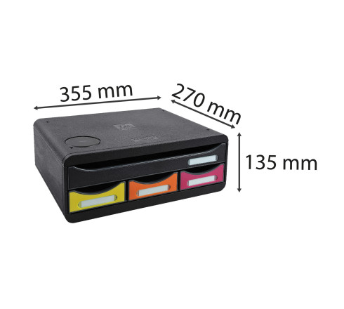 Module de classement Toolbox QI chargeur de batterie - 4 tiroirs Iderama