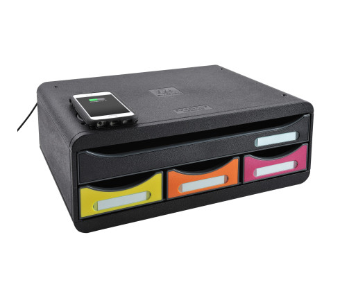 Module de classement Toolbox QI chargeur de batterie - 4 tiroirs Iderama