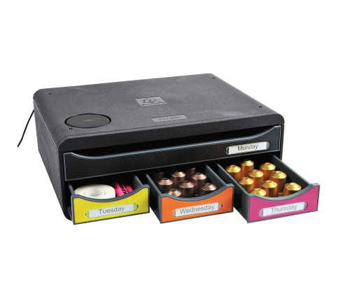 Module de classement Toolbox QI chargeur de batterie - 4 tiroirs Iderama