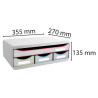 Module de classement Toolbox 4 tiroirs Black Office