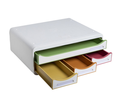 Module de classement Toolbox 4 tiroirs Black Office