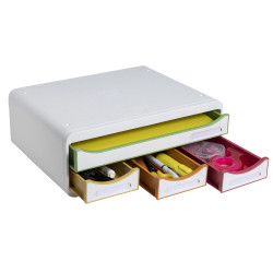 Module de classement Toolbox 4 tiroirs Black Office