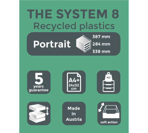 Module de classement The Sytem 8 Office 8 tiroirs