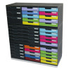 Module de classement Modulo Ecoblack 5 tiroirs fermés