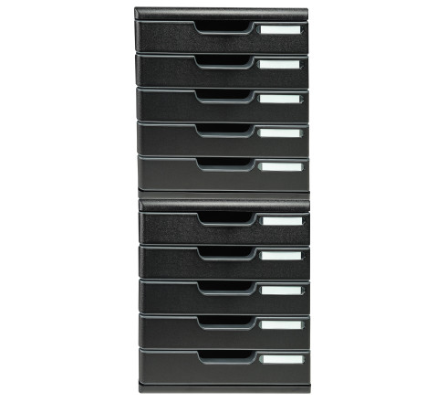 Module de classement Modulo Ecoblack 5 tiroirs fermés