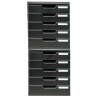 Module de classement Modulo Ecoblack 5 tiroirs fermés
