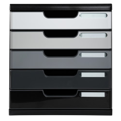 Module de classement Modulo Shades of Grey 5 tiroirs fermés
