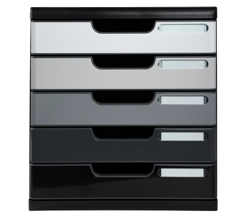 Module de classement Modulo Shades of Grey 5 tiroirs fermés