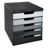 Module de classement Modulo Shades of Grey 5 tiroirs fermés