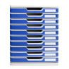 Module de classement Modulo Office10 tiroirs fermés