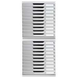 Module de classement Modulo Office 10 tiroirs fermés