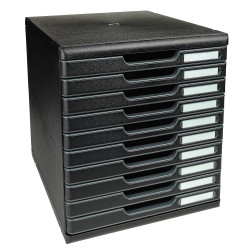 Module de classement Modulo Ecoblack 10 tiroirs fermés
