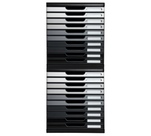 Module de classement Modulo Shades of Grey 10 tiroirs fermés