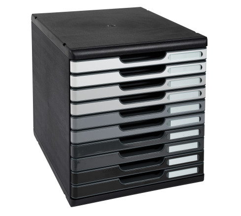 Module de classement Modulo Shades of Grey 10 tiroirs fermés