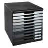 Module de classement Modulo Shades of Grey 10 tiroirs fermés