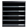 Module de classement Modulo Ecoblack 5 tiroirs ouverts