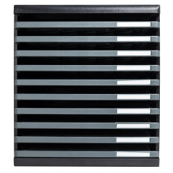 Module de classement Modulo Ecoblack 10 tiroirs ouverts