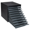 Module de classement Modulo Ecoblack 10 tiroirs ouverts