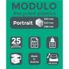 Module de classement Modulo Ecoblack 10 tiroirs ouverts
