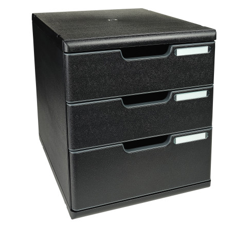 Module de classement Modulo Ecoblack 3 tiroirs fermés