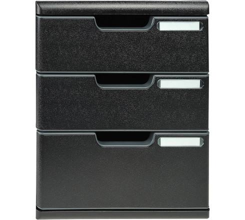 Module de classement Modulo Ecoblack 3 tiroirs fermés