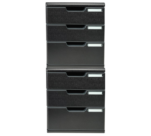 Module de classement Modulo Ecoblack 3 tiroirs fermés