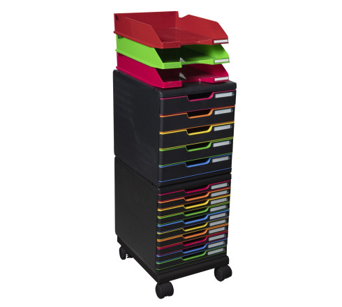 Set à roulettes pour modulos Roller set Office
