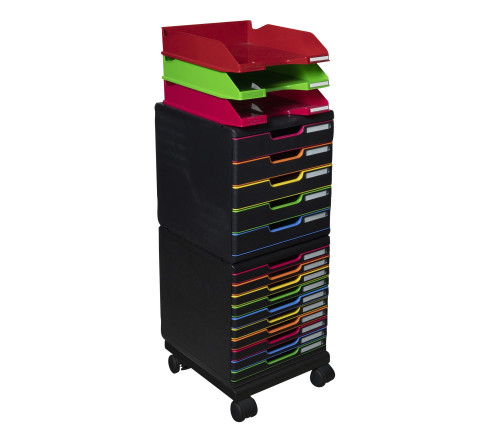 Set à roulettes pour modulos Roller set Office