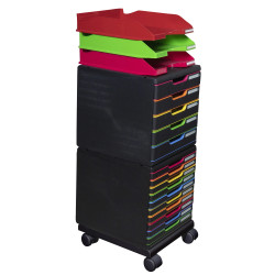 Set à roulettes pour modulos Roller set Office