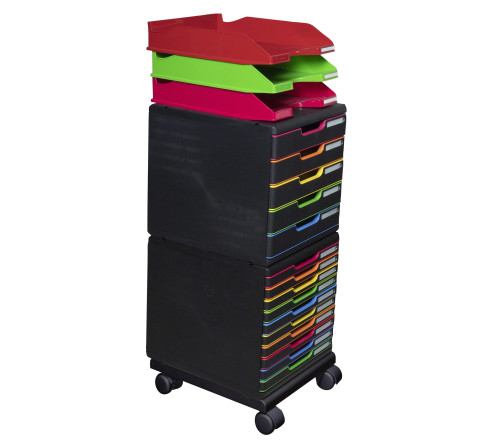 Set à roulettes pour modulos Roller set Office