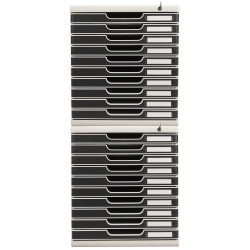 Module de classement Modulo Office 10 tiroirs fermables à clé