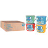 Lot de 4 seaux - 40 pains de plastilina de 38g