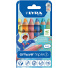 Étui de 6 crayons de couleur Groove Triple pastel
